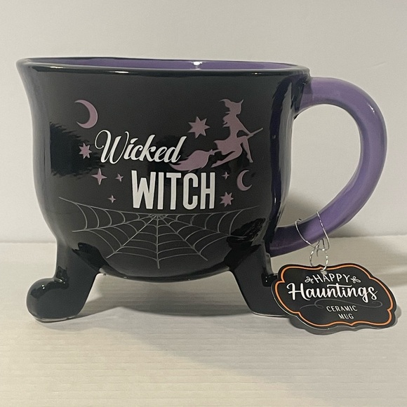 Halloween Wicked Witch Cauldron Mug New - Picture 1 of 6